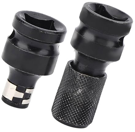 Tbest Bohrfutter, 1/2 1/4 Zoll Schraubenschlüssel, Sechskantschaft-Bohrfutter-Umrüstsatz, Vierkant-Wechsel-Steckschlüssel-Adapter-Umrüstsatz