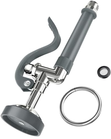 Dishwash Pre Rinse Sprayer for Kitchen: BESTJEEF Commercial Sink Faucet Spray Valve Head Replacement - High Pressure Pre-Rinse Sprayer Assembly for Restaurant Cleaning