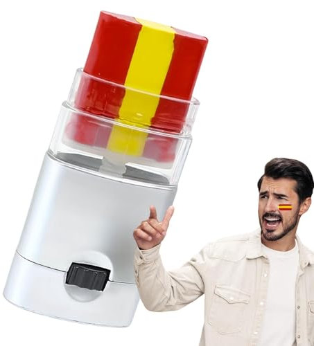 Wpsagek Pintura Facial De La Bandera De España, Pintura Facial De La Bandera Nacional Para Maquillaje, Barra De Pintura Facial De España Para Aficionados Al Fútbol Eventos Deportivos