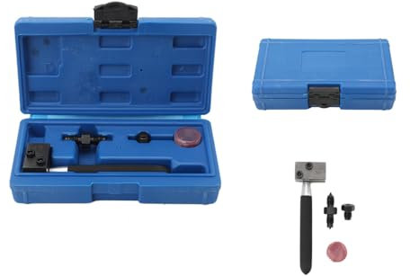 ATEdata Bördelgerät Bremsleitung | 4-TLG Universal Bremsleitungs Bördelgerät Satz | SEA 3/16 (4.75mm) Handgeführtes Bremsleitungen Werkzeug für Auto Reparatur der Bördelungen