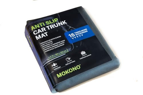 MOKONO® Antirutschmatte 120 x 100cm - wasserdichte Antirutschmatte, universal und zuschneidbar | rutschfeste Schutzmatte für Kofferraum, Camping, Hundebox u.v.m. | In Verschiedenen Größen Verfügbar