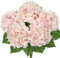 Groß Hortensien Kunstblumen Hellrosa, Kunstblume Wie Echt Hortensien Blumenstrauß, Künstliche Blumen Seide Hydrangea Blumenarrangements, Real-Touch Faux Hortensie für Hochzeit Cafes Haus Deko Küche