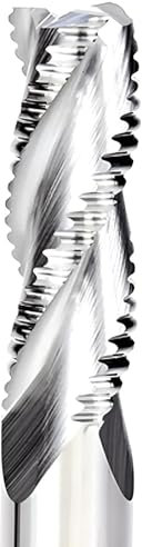 VHM Schruppfräser, Z=3 Fräser, CNC-Fräser für NE-Metalle wie Alu, Kupfer, Holz, MDF (5,0 x 15 x 50 - d2=5 mm)