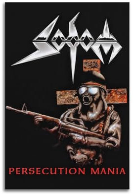 Sodom Persecution Mania Poster, Rapper, Musik, signiert, limitierte Poster, Albumcover, Poster, Leinwand, Wandkunst, Raum, ästhetische Poster, Musik, Klassenzimmer, Schlafzimmer, Wanddekoration,
