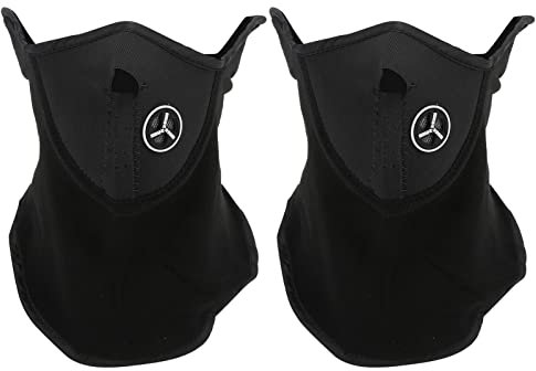 Keenso Neck Gamiter Motorrad Gesichtsmaske Halbmasken für das Laufen Ski -Snowboarden (BLACK)