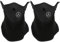 Keenso Neck Gamiter Motorrad Gesichtsmaske Halbmasken für das Laufen Ski -Snowboarden (Black)