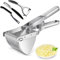 Eliteva Potato Ricer, Cleaning Brush & Potato Peeler,Stainless Steel Potato Ricer Masher with Silicone Handle,Multifunctional Fruit Vegetable Masher for Creamy Fluffy Mashed Potatoes(3 Pcs)
