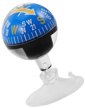 Ciieeo Auto Kompass Mit Saugnapf Tragbarer Kompass Für Fahrzeuge Und Boote Präzise Navigation Für Outdoor-Abenteuer Vielseitig Einsetzbar Stabiler Halt