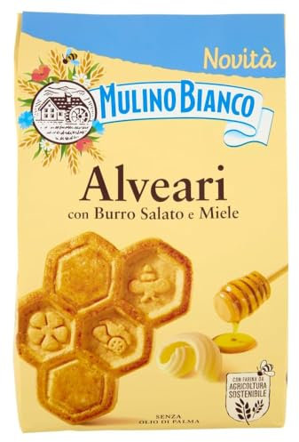 Mulino Bianco Alveari Biscotti Frollini con Burro Salato e miele 300g