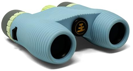 Nocs Provisions Standard Issue 10x25 Waterproof Binoculars, 10X Magnification, Bak4 Prism, Wide View Multi-Coated Lenses for Bird Watching, Hiking & Backpacking - Celeste Blue