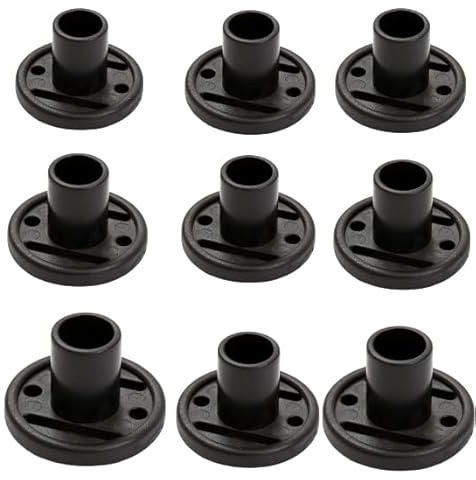 Tutoy 10pcs Tent Plastic Base Support, Ground Pole Holder, Tent Frame Stabilizer