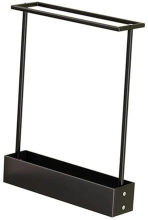 Fenteer Porte-queues de Billard en Métal Support pour Queues de Billard Support de Sol Rangement de Raquettes Accessoires de Billard Adapté Salle de Jeux Club, Noir