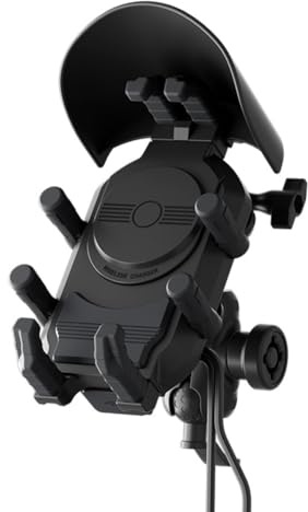 Flaroey New Handlebar Mount 15W Wireless Charging Shockproof Bike Cellphone Support Anti-Theft Mobile Phone Mount Waterproof