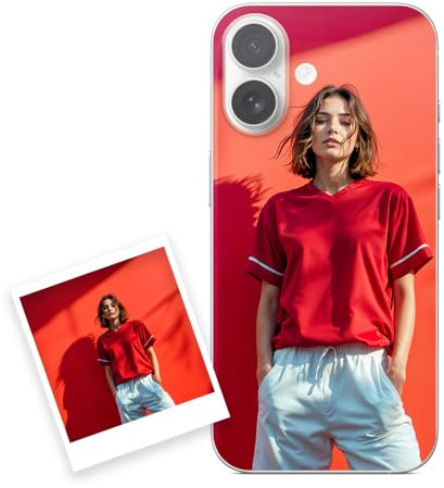 P Pevita iPhone 17 Hülle personalisiert mit Foto. Handyhülle aus Silikon selbst gestalten iPhone 17. Geschenke personalisiert für Frauen, Valentinstag, Weihnachten