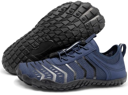 Barezoey Hiking Barefoot Shoes Womens Mens Wide Toe Box Water Shoe | Zero Drop Sea Aqua Shoes Comfortable & Non-slip Barefoot Trainers Vitality Shoe Women's Athletic Footwear for Walking Hiking