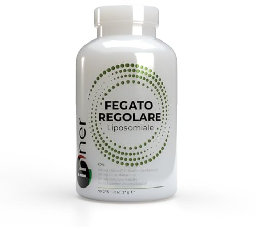 Inner Fegato Regolare Liposomiale – 90 capsule – Supporto Naturale Funzionalità Epatica Depurazione e Digestione – Clovinol® Cardo Carciofo Tarassaco Dioscorea Vitamine B7-B12