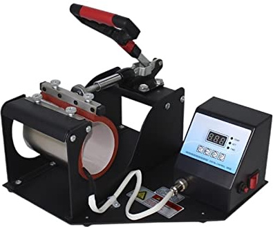 SEVEQIS Hitzepresse, Thermalübertragung Digitaler Becher Backbecher Maschine Farbveränderte Tasse Heißbecher Druckmaschine Heißstempelmaschine Wärmeübertragungsmaschine Geräte
