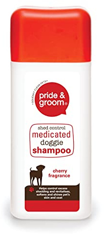 Pride & Groom Medicated Dog Shampoo 300ml, White