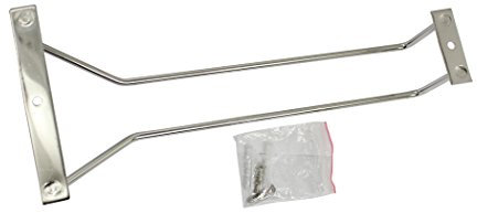 Abcsea 35 cm porta bicchiere di vino, portabottiglie in acciaio inox, portabicchieri vino sotto armadietto, supporti per bicchieri 1 pezzo (1 Fila)