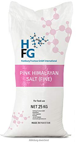 Pink Himalaya Salz, feine Körnung, Perfekt für Salzsteuer, 1 kg (Steinsalz/Kristallsalz aus Pakistan) 1kg 2kg 5kg 10kg 25kg wählbar mit großem Mengenrabatt (25 KG)