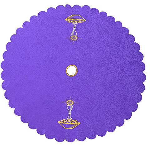 BLESSUME Altar Cloth Chalice Pall Chalice Veil (Purple)