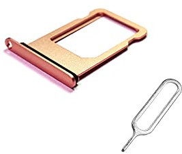 TechZone Replacement Nano Sim Card Tray Slot Holder for Apple iPhone 7 Rose Gold and Sim ejector Tool