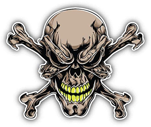 Tattoo Skull Window Truck Car Bumper Sticker Decal 5 x 5