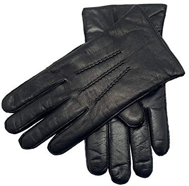 YISEVEN Herren Lederhandschuhe Gefüttert Touchscreen Warm Elegant Echtleder Handschuhe Leder Winterhandschuhe Lammfell Herrenhandschuhe Winter Männer Autohandschuhe Geschenk, Schwarz XXL/10.5