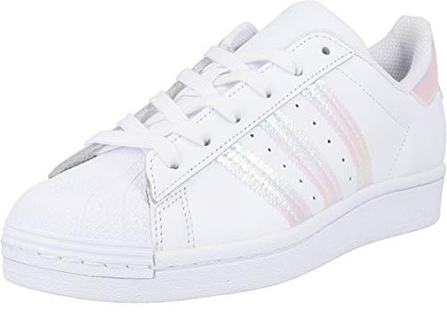 adidas Superstar J, Sneaker Unisex - Bambini e ragazzi, Rainbow White, 38 2/3 EU