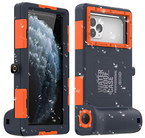 Universelle wasserdichte und stoßfeste Schutzhülle für iPhone 11 Pro Max XS Max XR X 8 7 6S Plus Galaxy Note10 10 S9 S9 bis 6,8 Zoll, wasserdicht bis 15 m