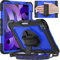 Timecity Case ONLY For iPad Air 5th Generation 2022/ iPad Air 4th Generation 2020, iPad air 10.9 inch case, Sturdy Protection Case with Screen Protector [360 Rotating Stand] Hand Strap, Dark Blue