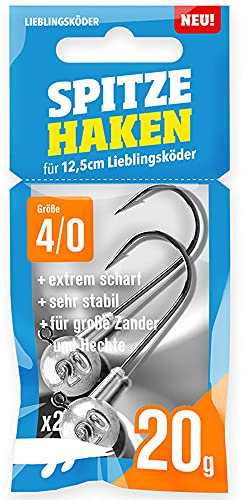 Lieblingsköder Spitze Haken Jigköpfe Jigkopf Jighaken Jig Größe #4/0-20 g