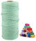 jijAcraft Macrame Cord 3MM for Crafts,100M Light Green Cotton Macrame Craft String Rope for Wall Hanging Plant Hanger Knitting