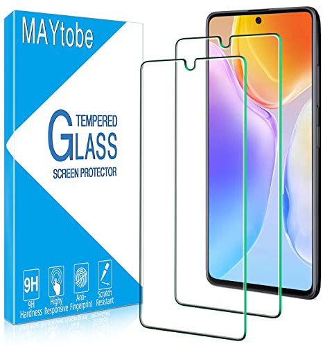 MAYtobe 2 Pièces Verre Trempé pour Samsung Galaxy A71 4G / 5G, Film Protection écran Sans Bulles, Dureté 9H, Anti-Rayures, Anti-Empreinte, Haut Définition Vitre Protection