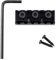 Musiclily Pro 42mm Stahl Guitar Locking Nut R2 Klemmsattel für Floyd Rose Tremolo System E-Gitarre, Schwarz