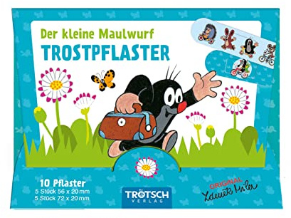 Trötsch Der kleine Maulwurf Pflasterset Trostpflaster blau: Kinderpflaster Wundpflaster
