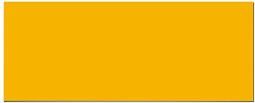 Panorama Vinilo Protector Pared Cocina Liso Amarillo 40x200 cm - Revestimiento de Paredes - Cenefas Adhesivas
