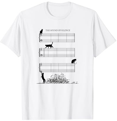 Notenblatt ohne Noten - The Sound of Silence Musiker Outfit T-Shirt