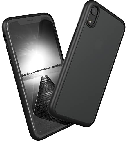 EAZY CASE Ultra Schutz Outdoor Hülle kompatibel mit iPhone XR, hochwertige Schutzhülle mit Ultra Aufprallschutz, Stoßfest und Kratzfest, dünne Handyhülle mit Kameraschutz, Schwarz
