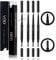 VOID Homme Bartstift (4er-Set, Schwarz) Herren Bartfüller und Bartstift, Bart Farbe Schwarz und Bartfüller zum Füllen, Bartfüller stift und Bart färben schwarz, Bartstift | Mens Beard Pencil