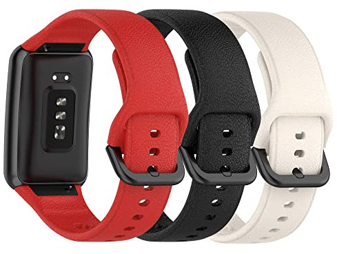 Chofit (3er-Pack Armbänder kompatibel mit OPPO Watch Free Strap, Weiches Silikon Sport Armband Ersatz Armband Armband Zubehör für Oppo Watch Free (3B)