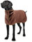Hunde bademantel,hundehandtuch mittelgroße hunde,Super feuchtigkeit Schnelltrocknend Handtuch,Mikrofaser Handtuch, verstellbarer Kragen und Taillen-Hundetuch für große, mittlere Hunde (L, Braun)
