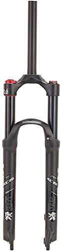 Forcella Ammortizzata,Lega di Alluminio 1-1/826/27.5/29 MTB Aria Forcella Anteriore Bicicletta Corsa 120mm Forcella per Bicicletta Nero