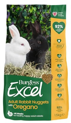 Burgess Excel Rabbit Adult Oregano, 1.5 kg,Green