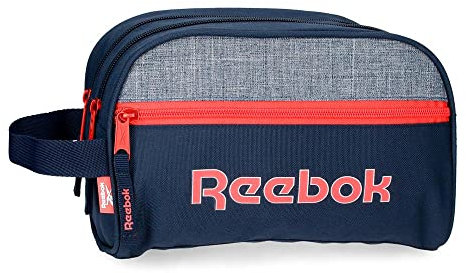 Reebok Lucia Trousse De Toilette Deux Compartiments Adaptable Bleu 26x16x12 cms Polyester