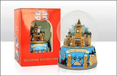 London Schneekugel XL Tower Bridge Big Ben Westminster Eye Bus