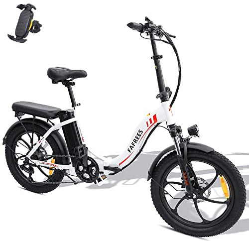 Fafrees [ Offiziell F20 Klappbar E Bike Herren Fatbike mit 36V 15AH Akku für Pendeln, Damen E-Bike 20 Zoll Elektrisches Fahrrad 250W, 25km/h Mountainbike Shimano 7S, Pedelec Klapprad bis 150 kg