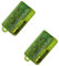 Kit da 2 pezzi guscio di ricambio per radiocomando apricancello clipper colore giallo, 2 tasti