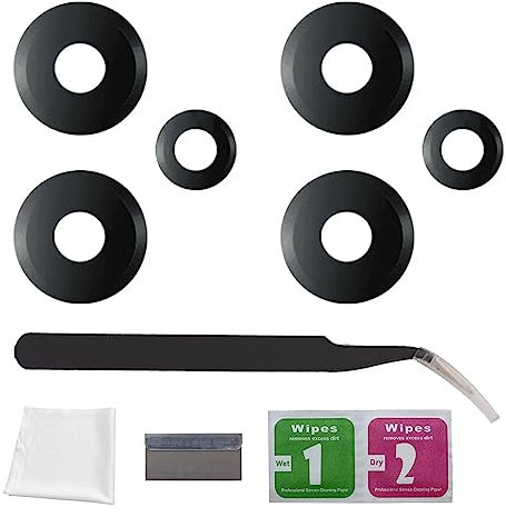 Eonpam 2er-Pack Kamera Glas für Xiaomi 12 Pro Original Rückseite Kamera Linse Glas Ersatz HD Kameraschutz Camera Glass + Reparatur Set