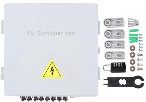 Solar Anschlusskasten Photovoltaik, PV Kombinationsbox 8 String Blitzschutz für PV Anlage Photovoltaik Abzweigdose Externer Elektroanschlusskasten, für Solarmodul System